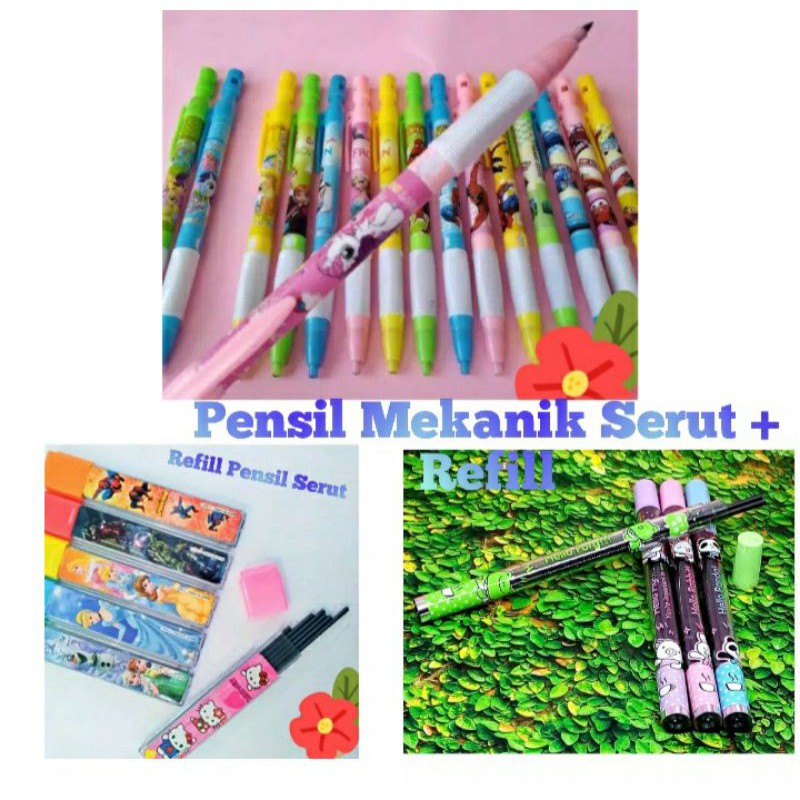 

Pensil Mekanik 2in1 Serut 2.0mm + Refill Karakter Bagus Murah