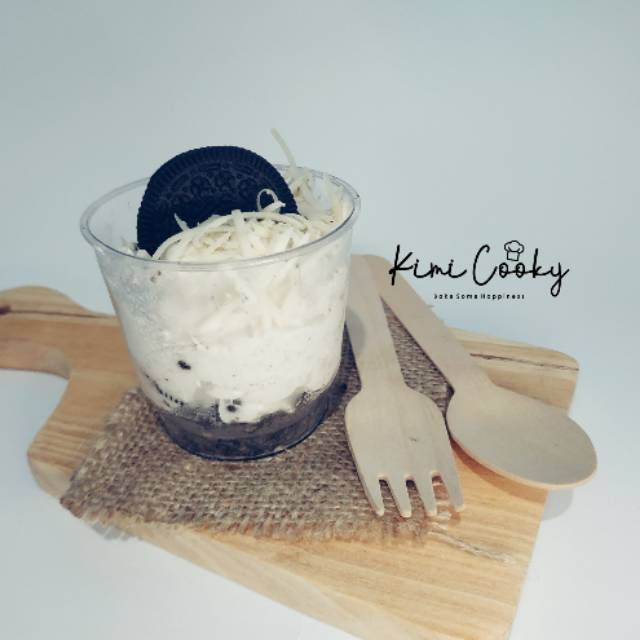 Oreo Cheesecake Cheesecake Oreo No Bake Dessert Box Cake In Jar Shopee Indonesia