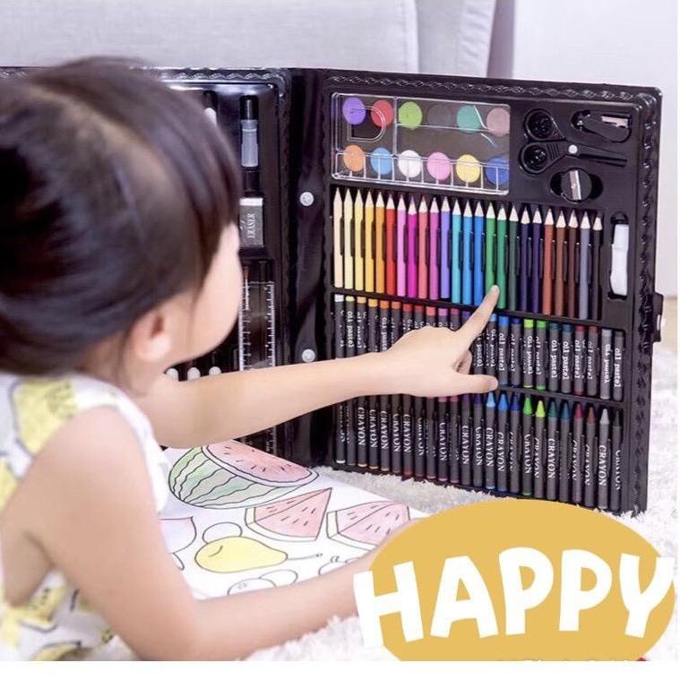 

[E-AYQ ♥☞] Crayon Set 150pcs / Krayon Mewarnai Anak 150pcs / Pensil Warna Set 150pcs-siap dikirim