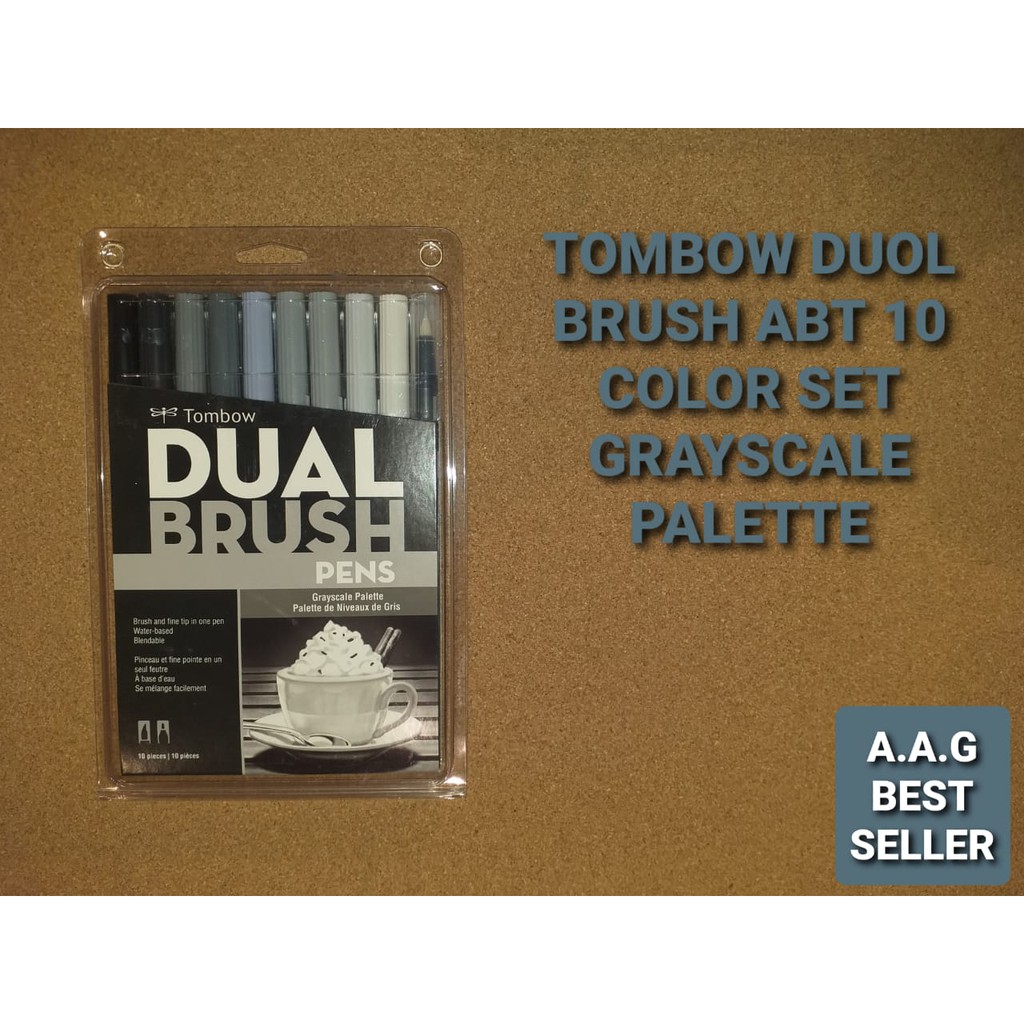 

TOMBOW DUOL BRUSH ABT 10 COLOR GRAYSCALE PALETTE