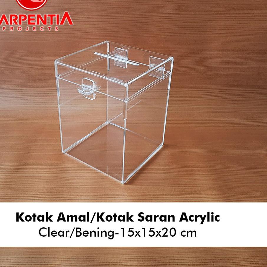 

Kotak Amal Acrylic/Kotak Saran Akrilik 15x15x20 cm - Varian Warna - Tipe A T9I «