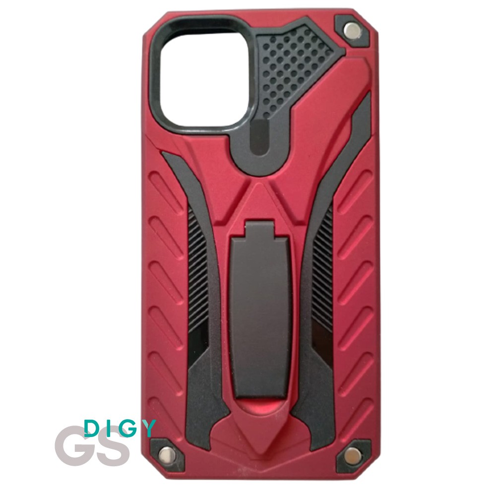 Casing hp IPHONE 12 5.4 Case Robot Standing Spigen Ironman cewe cowo case import murah