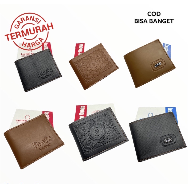 DOMPET PRIA KULIT SINTETIS LOGO DOMPET PRIA MURAH MERIAH DOMPET PRIA LIPAT DOMPET COWOK MURAH DOMPET