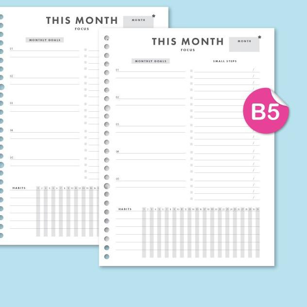 

PIK Loose leaf B5 - This Month Focus Terbatas