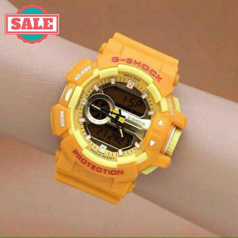 Murah JAM TANGAN PRIA - G SHOCK GBA 400 YELLOW