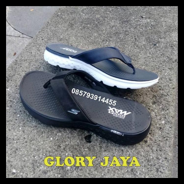 Terjamin  Skechers / Sandal Skechers / Skechers Original / Skechers Men Go Walk - Hitam, 40 Jual