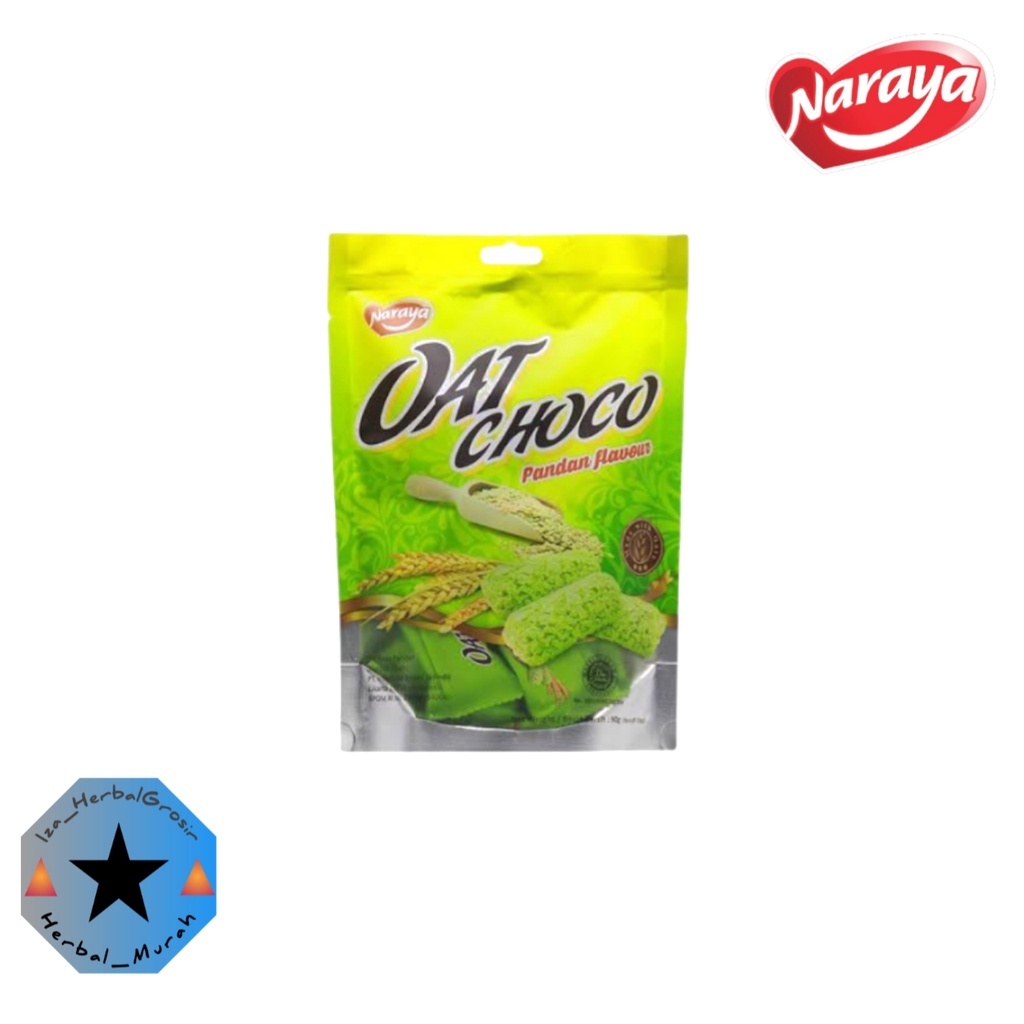 

Naraya Oat Choco RASA PANDAN 100gr / Snack Gandum Sereal Manis BergizI