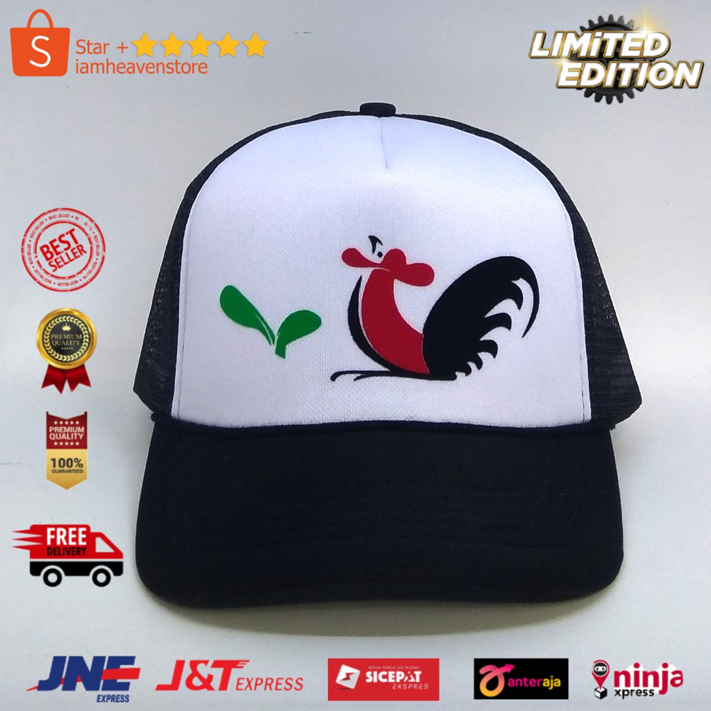 Topi Mangkok Ayam Truckerhat Jaring Ayam Jago 90s 90an keren lucu unik terbaru Topi Jaring klasik