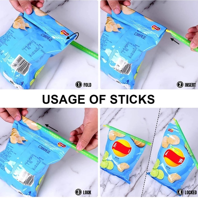 1 Pc Penjepit Penyegelan Makanan Ringan Buah Kering Multifungsi Portabel Dapat Digunakan Kembali Bahan Plastik Untuk Dapur