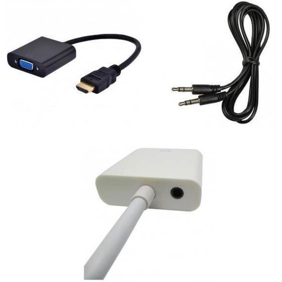 Cable HDMI in - VGA out with audio