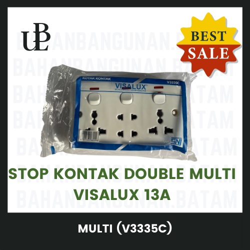 Stop Kontak Double Multi Visalux 13A