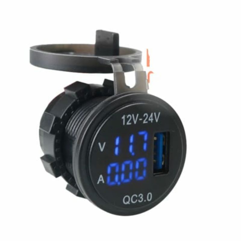 Voltmeter Digital Aki Motor Mobil 3 in 1