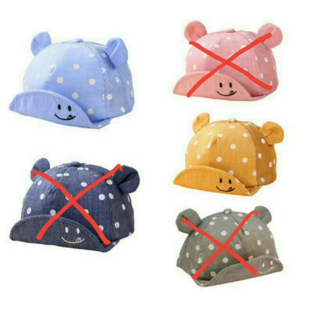 Topi anak laki-laki perempuan import branded biseball fashion korea