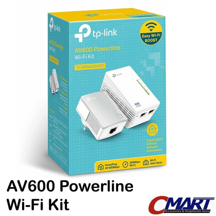 TP-LINK TL-WPA4220KIT : 300Mbps AV500 WiFi Powerline Extender