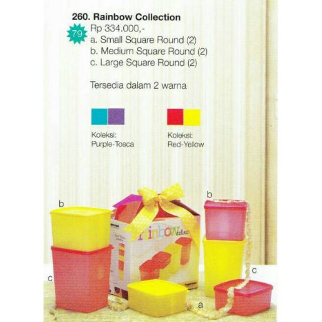 SALE-Tupperware Rainbow Collection
