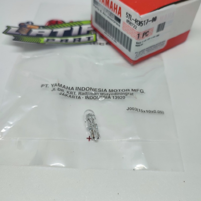 BOHLAM COLOK SPEEDO SPIDO MIO SPORTY BULB T-6.5 12V-1.7W MIO BOHLAM METER 12V MIO YAMAHA 5TL-H3517-0