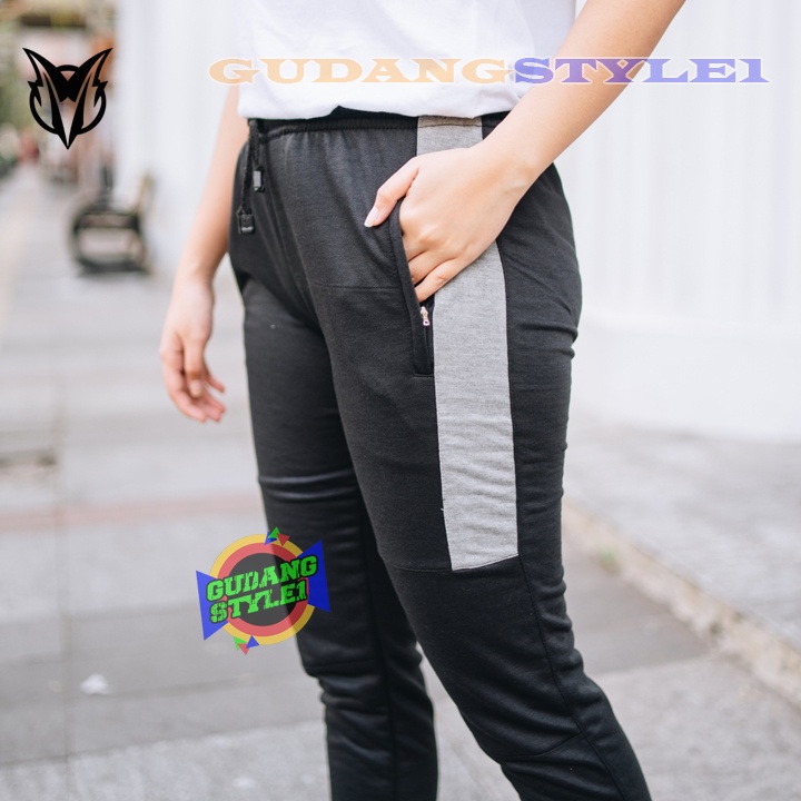 Celana Joger PRIA WANITA Panjang Jogger Trackpant Sweat Azh Panjang PGO GYM training trening trining terening olahraga jumbo XL-XXL