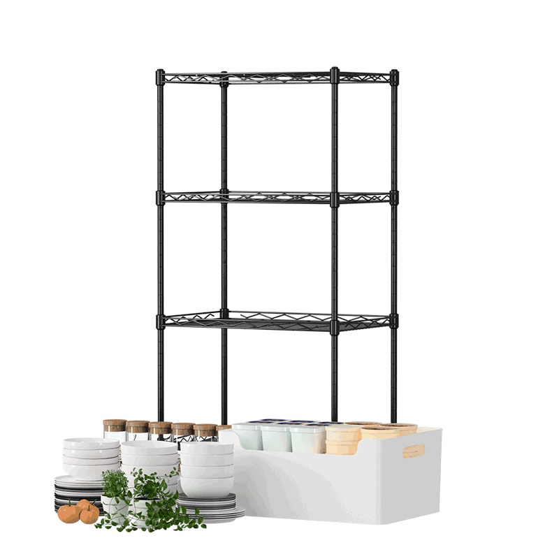 Vana Rak Dapur Susun Serbaguna Multifungsi Minimalis Kitchen Rack Organizer Besar Untuk Microwave Panci Wajan Piring