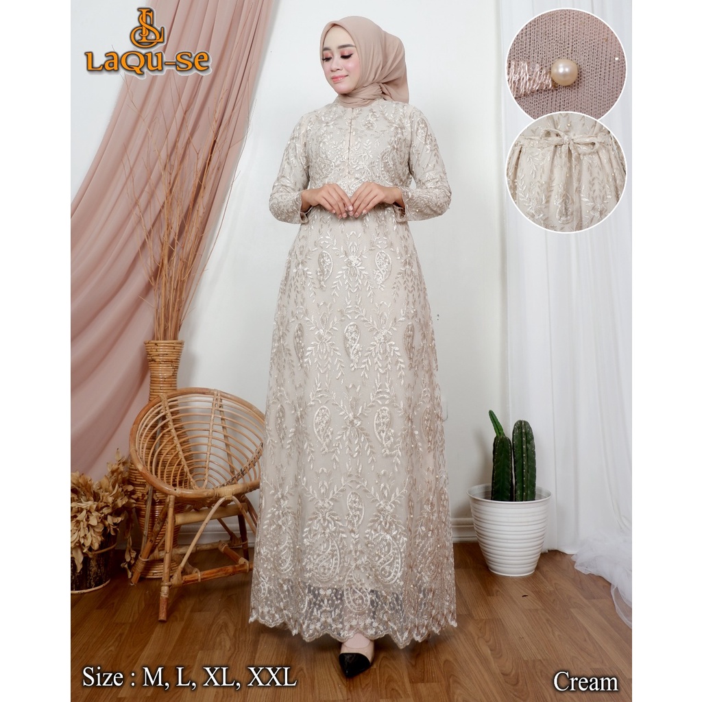 Gamis Dress Kebaya Wanita Remaja Untuk Pesta Kondangan Kekinian Termurah By Laquse_kebaya2