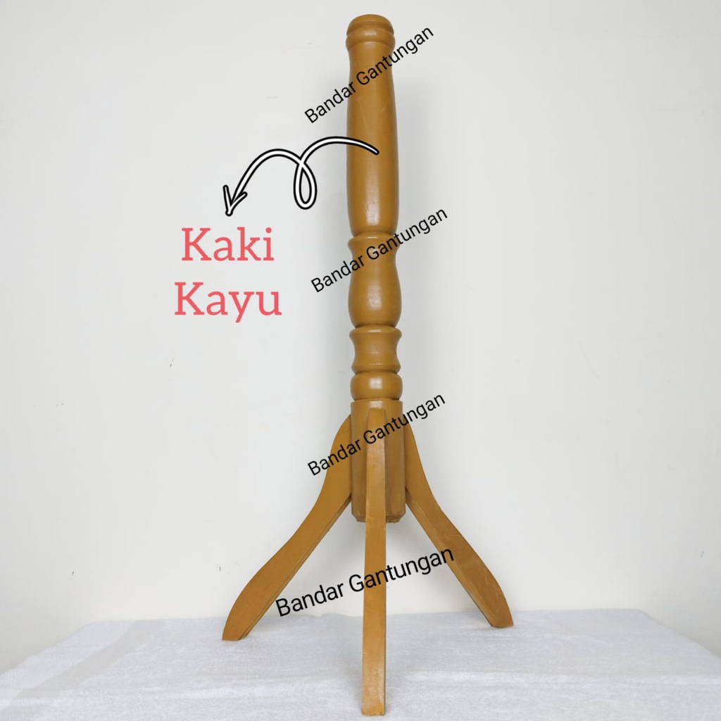 Kaki Kayu Patung Manekin / Tiang Penyangga Patung Manekin / Standing Kaki Kayu + Pipa Penyangga/Kayu Saja