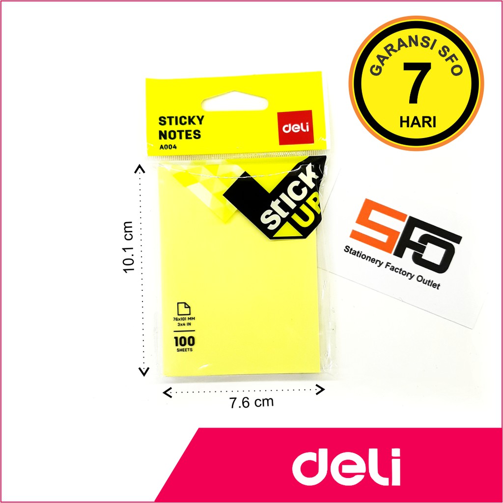 

Sticky Notes Deli 76mm x 101mm Polos - A004