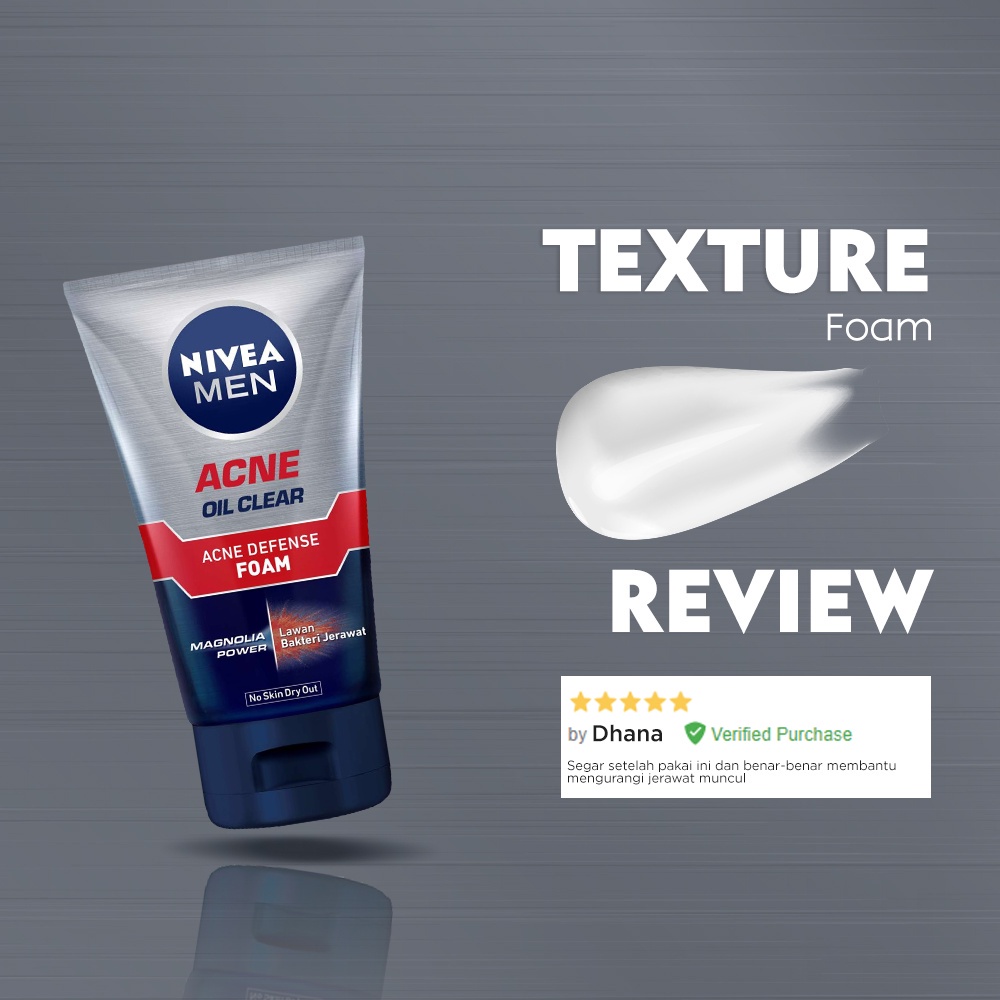 Nivea Men Acne Control Brightening Facial Foam 100Ml