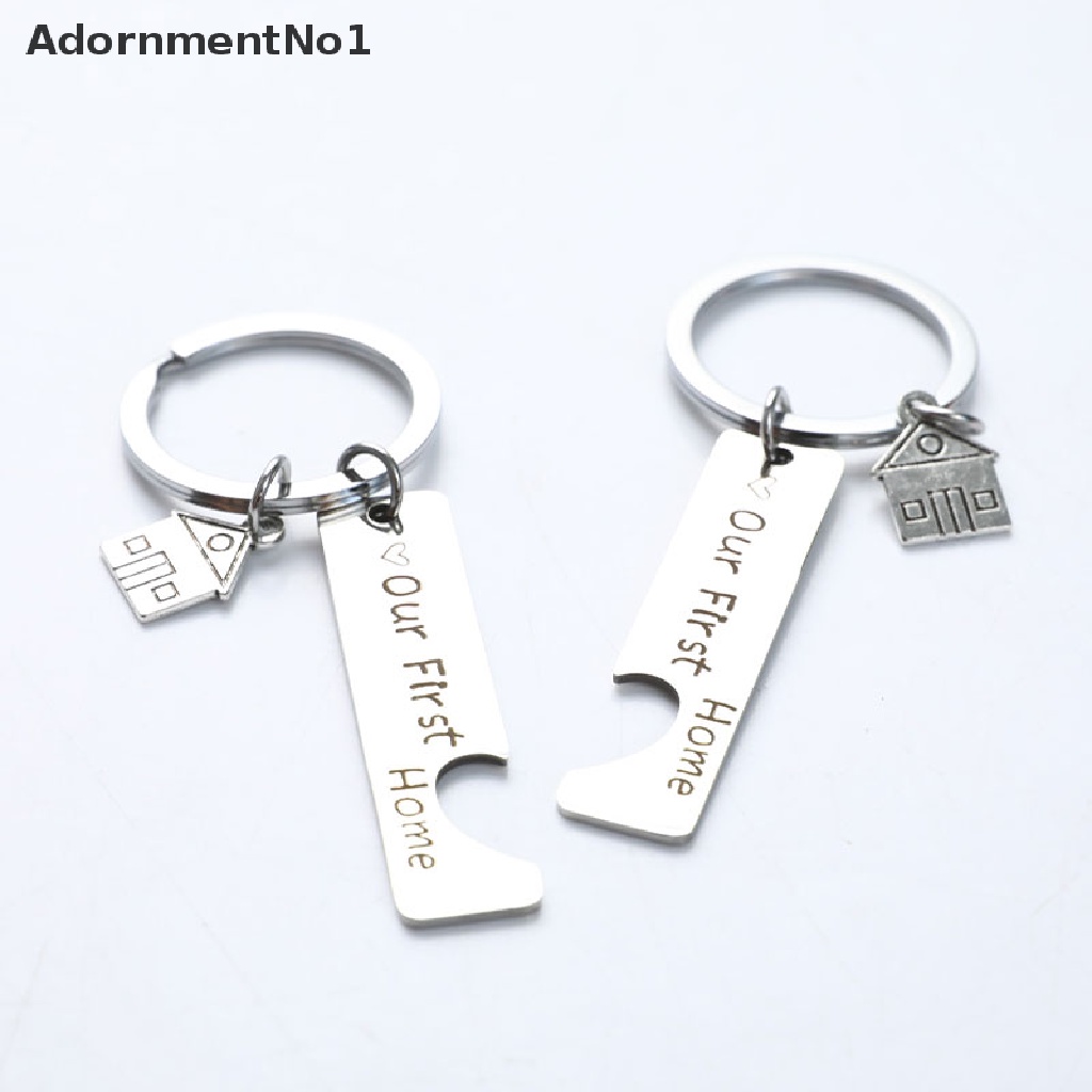 (AdornmentNo1) 2pcs / set Gantungan Kunci Custom Untuk Hadiah Valentine / Anniversary