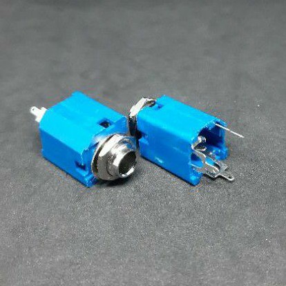 SOCKET MIC MONO BIRU BAGUS