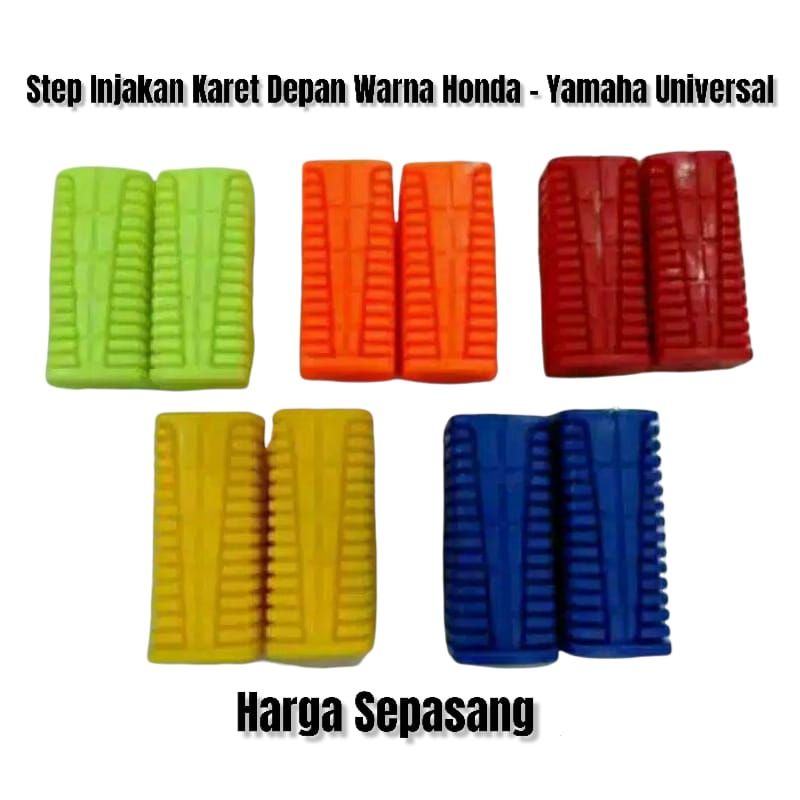 Step Karet Depan Warna Warni Honda Yamaha Universal