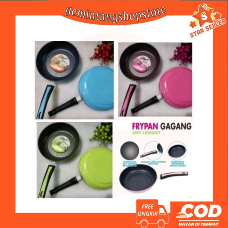 CALYPSO Wajan Teflon Anti Lengket / Frypan Penggorengan Enamel