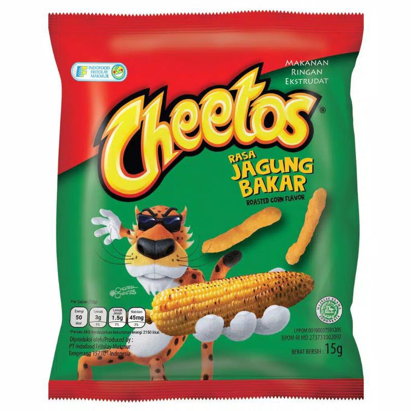 

Cheetos jagung Bakar 10 x 15gr | Kemasan Renteng