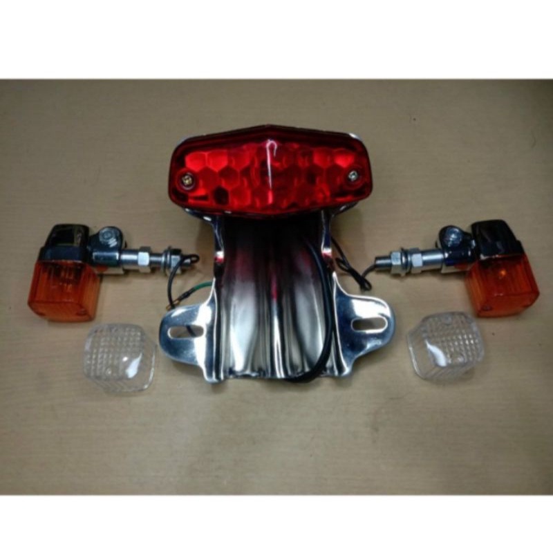 Jual Lampu Stop Cb Bsa Pluss Pngkon Dan Riting Kotak Dobel Mika Besi Shopee Indonesia