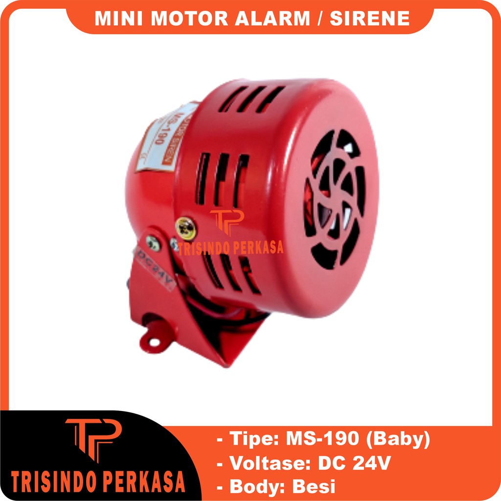 Baby Mini Sirine Sirene Motor Alarm MS190 MS-190 DC 24V 24 Motor Sound