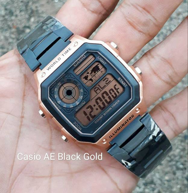 TERFAVORIT!!! Jam Tangan Digital Casio AE Water Resist Renang Mandi Hujan - Pilihan Warna