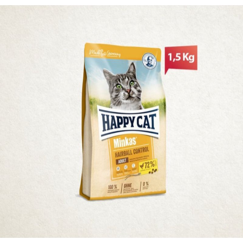 happy cat minkas hairball control 1.5 kg freshpack