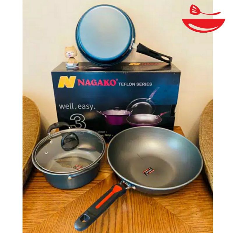 Panci set teflon Nagako