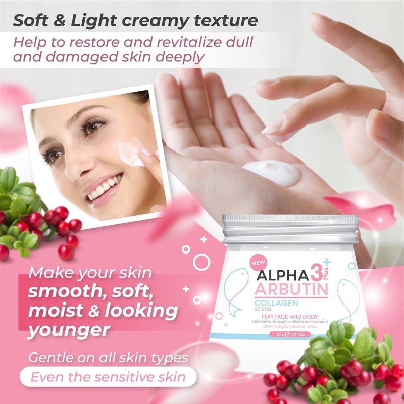 Precious Skin Alpha Arbutin 3 Plus Collagen Scrub