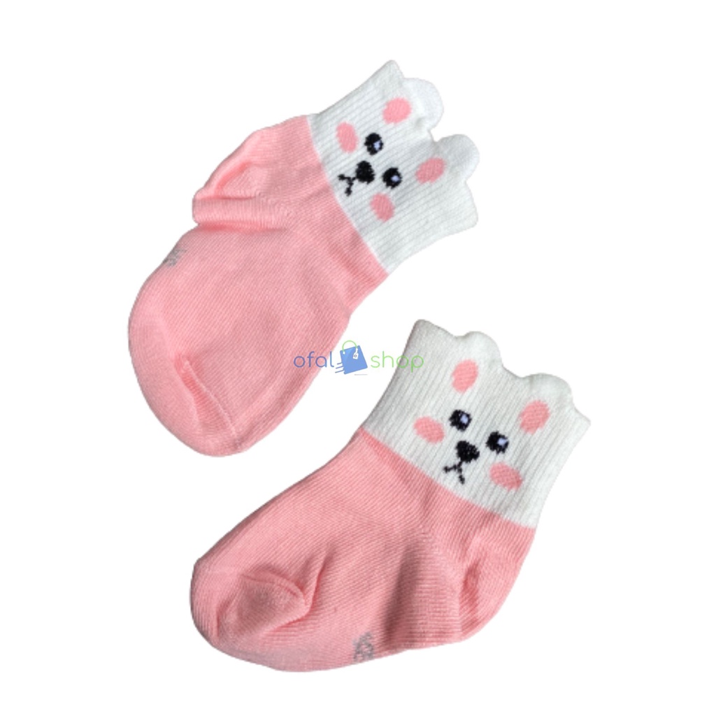 3 pasang kaos kaki anak bayi || kaos kaki anak bayi motif lucu CUTE ANIMAL 3D