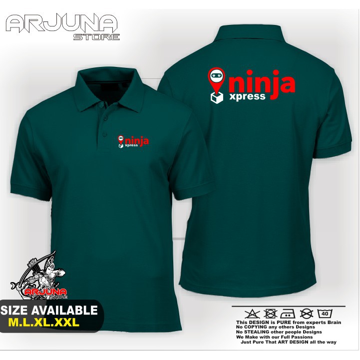 POLOSHIRT / KAOS POLO  Ninja Express Logo Ekspedisi Terbaru