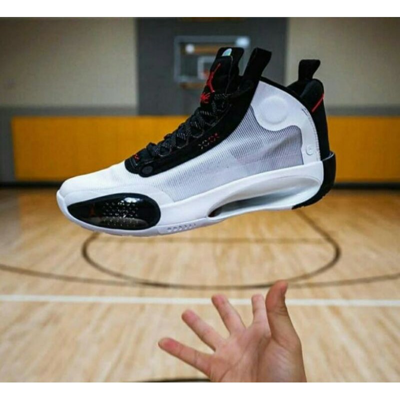 Sepatu nike air jordan34 white bred premium original 34