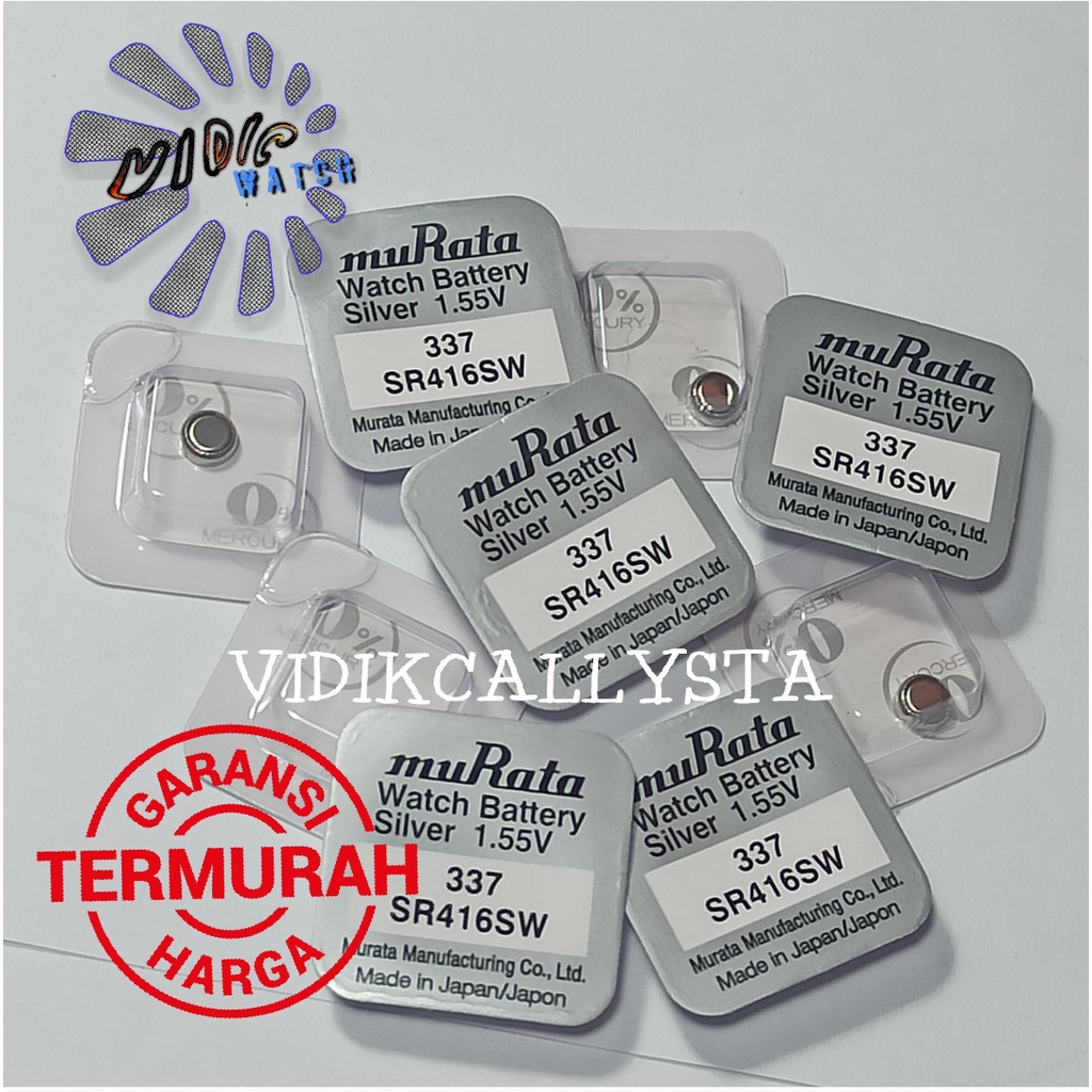 SONY MURATA 337 SP SR416 SR 416 SW SR416 BATRE BATREI BATERAI JAM TANGAN ORI