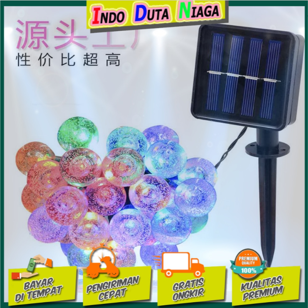 YUSHILED Lampu Hias Dekorasi 100 LED 12 Meter with Solar Panel - M074