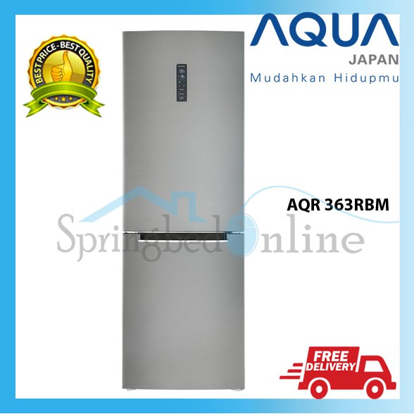 AQUA Kulkas 2 Pintu 338 Liter Frezeer Bawah AQR-363RBM