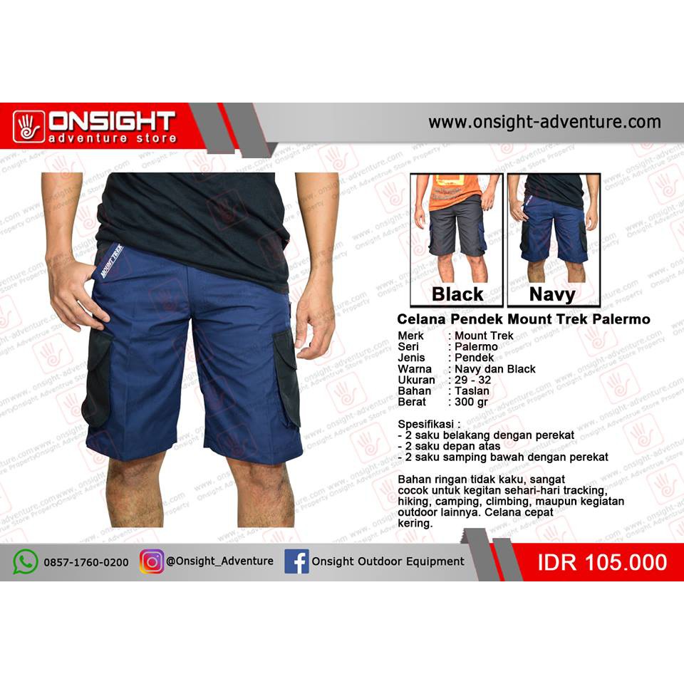 Celana Pendek Mount Trek Genoa