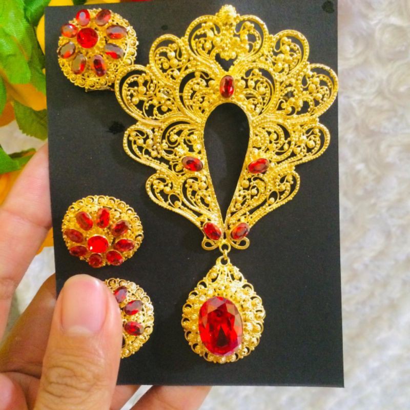 Bross Bali//Gratis emas murni 24k, gold mini