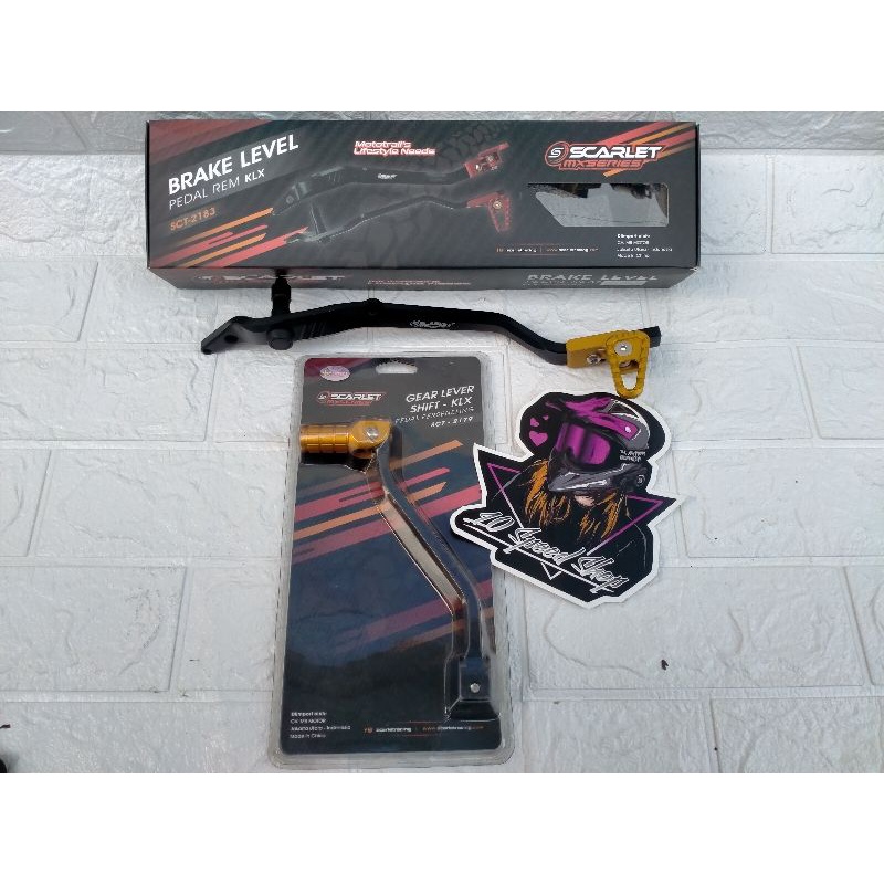 Pedal Rem Scarlet Set Operan Gi Klx Dtracker Pedal Rem Klx Dtracker Operan Gi Klx Dtracker