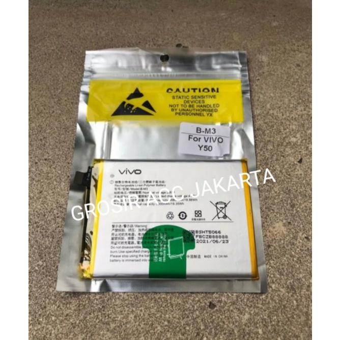 BATERE BATERAI BATTERY BATRE VIVO Y3O Y30I Y50 BM3 B-M3 ORIGINAL BATRE VIVO Y50 BATTERY ORIGINAL