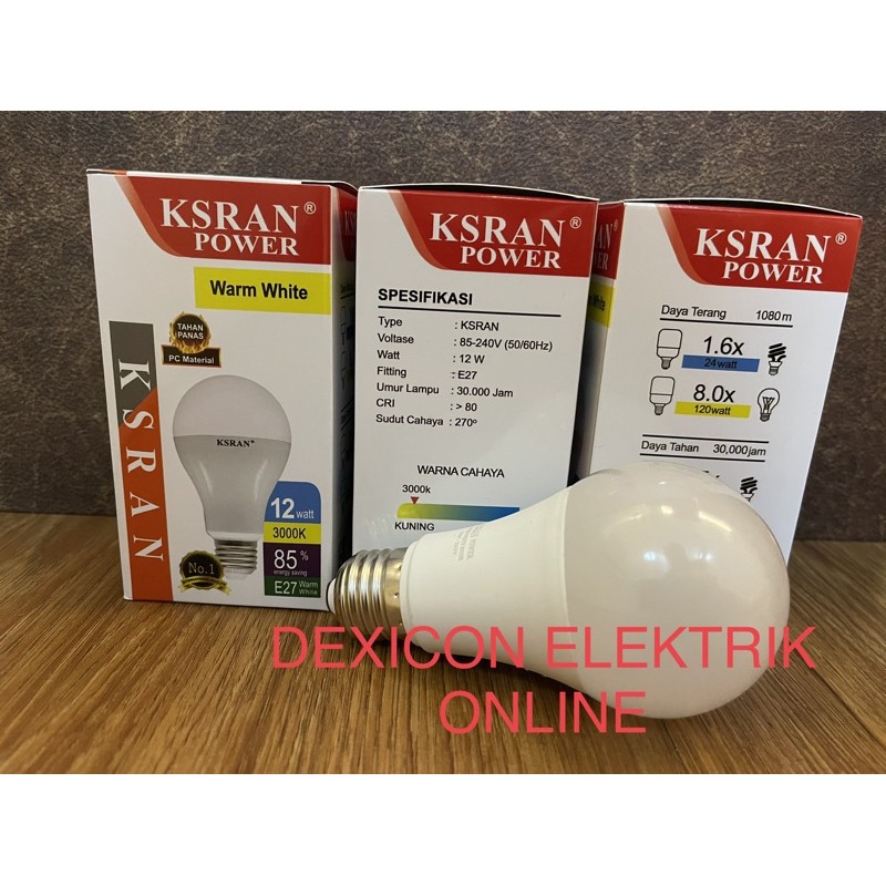 bohlam led/Power Bulb WARM WHITE/led cahaya kuning/bohlam kuning terang/lampu led kuning terang