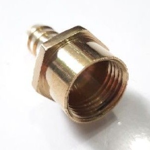 Sok selang 1/2&quot; × 1/2&quot; KUNINGAN / Hose Nipple Drat dalam