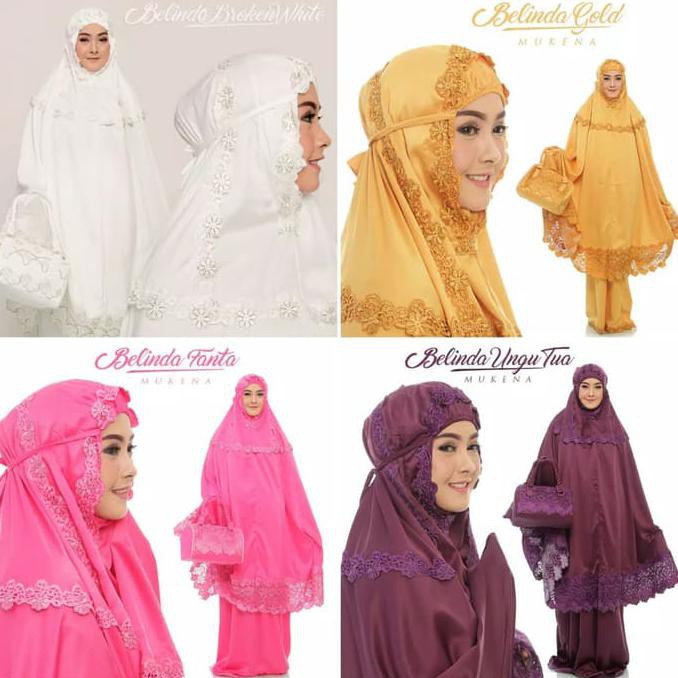 Piumb657- Mukena Putih Sutra Bordir Fashion Muslim Bali Elegan Dewasa Terbaru - Putih 368S